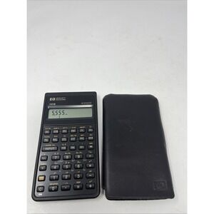 Vintage HP Hewlett Packard 10-B Business Scientific Calculator 1987 W/Sleeve